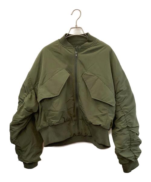 MA-1ジャケット（エムエーワン）MA-1ジャケット (エムエーワン) MA-1ジャケット グリーン サイズ:記載なしの古着・服飾アイテム