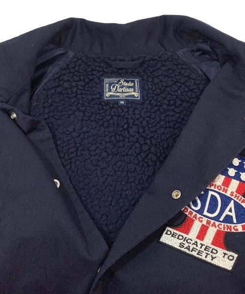 STUDIO D'ARTISAN（ステュディオダルチザン）STUDIO D'ARTISAN (ステュディオダルチザン) 裏ボアジャケット ネイビー サイズ:38の古着・服飾アイテム