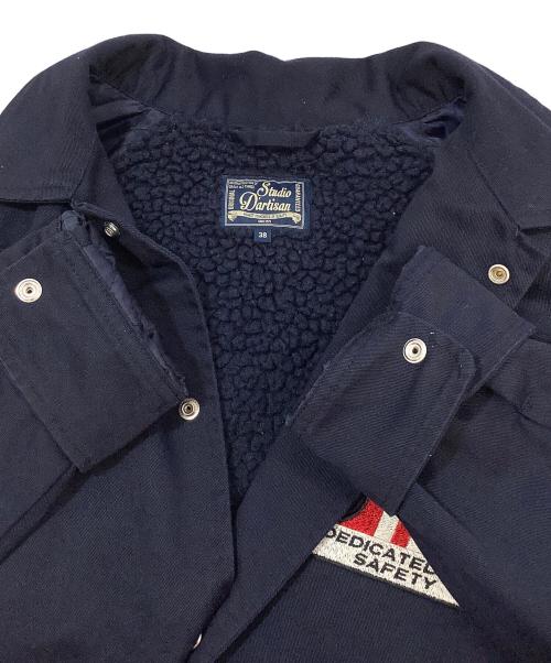 STUDIO D'ARTISAN（ステュディオダルチザン）STUDIO D'ARTISAN (ステュディオダルチザン) 裏ボアジャケット ネイビー サイズ:38の古着・服飾アイテム