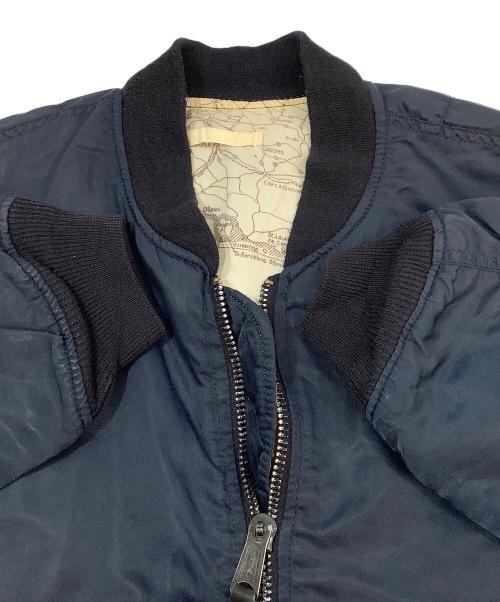 フライトジャケット（フライトジャケット）フライトジャケット (フライトジャケット) フライトジャケット ネイビー サイズ:記載なしの古着・服飾アイテム