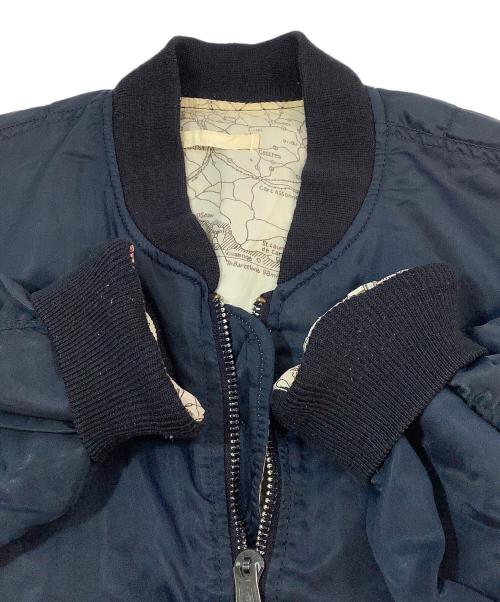 フライトジャケット（フライトジャケット）フライトジャケット (フライトジャケット) フライトジャケット ネイビー サイズ:記載なしの古着・服飾アイテム