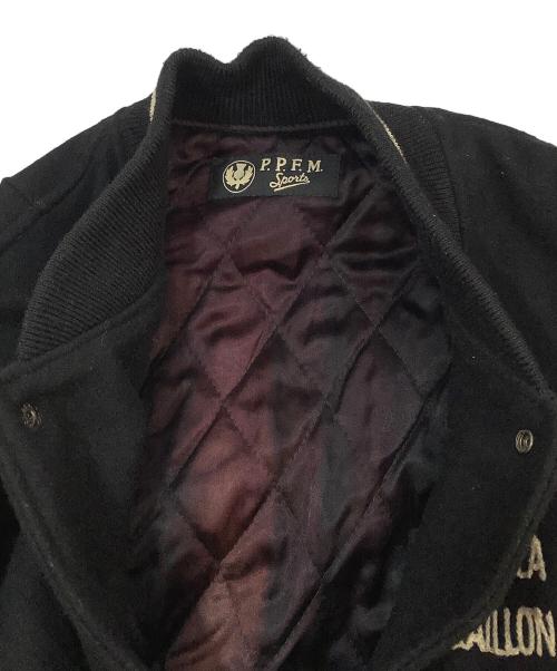 PPFM（ピーピーエフエム）PPFM (ピーピーエフエム) ブルゾン ブラック サイズ:記載なしの古着・服飾アイテム
