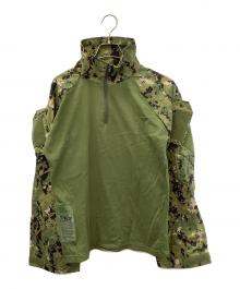 ハーフジップコンバットシャツ（ハーフジップコンバットシャツ）の古着「ハーフジップコンバットシャツ」｜グリーン