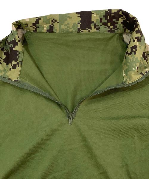 ハーフジップコンバットシャツ（ハーフジップコンバットシャツ）ハーフジップコンバットシャツ (ハーフジップコンバットシャツ) ハーフジップコンバットシャツ グリーン サイズ:記載なしの古着・服飾アイテム