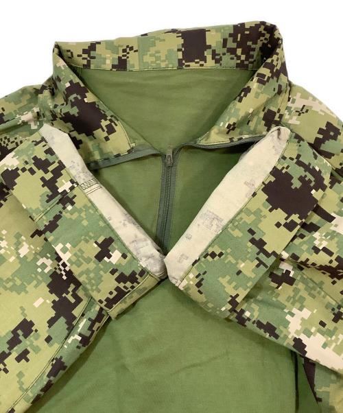 ハーフジップコンバットシャツ（ハーフジップコンバットシャツ）ハーフジップコンバットシャツ (ハーフジップコンバットシャツ) ハーフジップコンバットシャツ グリーン サイズ:記載なしの古着・服飾アイテム