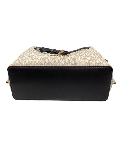 MICHAEL KORS（マイケル・コース）MICHAEL KORS (マイケル・コース) 2WAYバッグ ブラック×ホワイトの古着・服飾アイテム