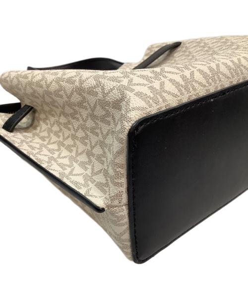 MICHAEL KORS（マイケル・コース）MICHAEL KORS (マイケル・コース) 2WAYバッグ ブラック×ホワイトの古着・服飾アイテム