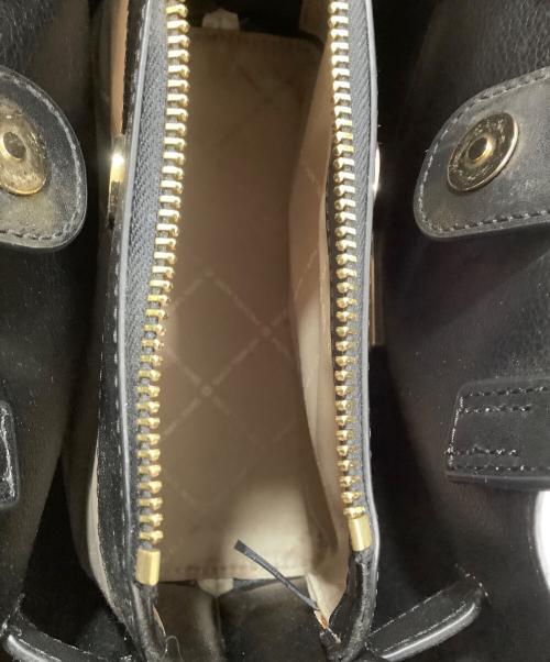 MICHAEL KORS（マイケル・コース）MICHAEL KORS (マイケル・コース) 2WAYバッグ ブラック×ホワイトの古着・服飾アイテム