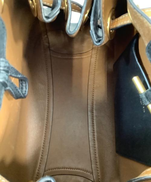 TORY BURCH（トリーバーチ）TORY BURCH (トリーバーチ) 巾着ショルダーバッグ ブラックの古着・服飾アイテム