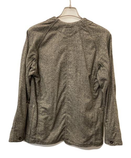 POST O'ALLS（ポストオーバーオールズ）POST O'ALLS (ポストオーバーオールズ) ノーカラージャケット グレー サイズ:Sの古着・服飾アイテム