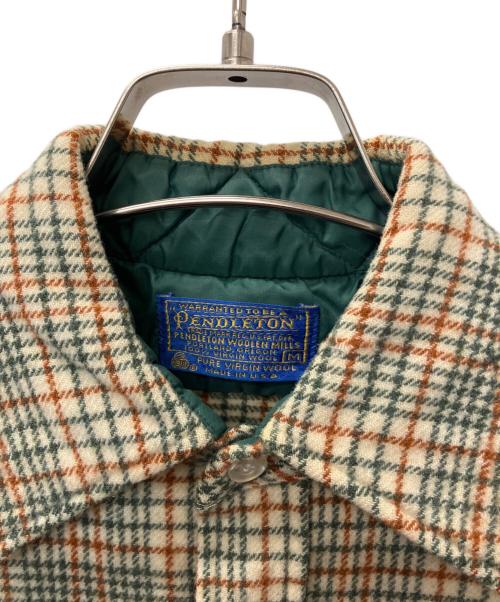 PENDLETON（ペンドルトン）PENDLETON (ペンドルトン) 長袖シャツ グリーン×オレンジ サイズ:Mの古着・服飾アイテム