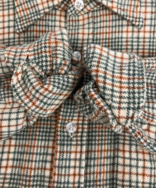 PENDLETON（ペンドルトン）PENDLETON (ペンドルトン) 長袖シャツ グリーン×オレンジ サイズ:Mの古着・服飾アイテム