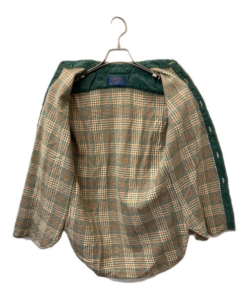 PENDLETON（ペンドルトン）PENDLETON (ペンドルトン) 長袖シャツ グリーン×オレンジ サイズ:Mの古着・服飾アイテム
