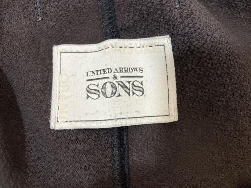 UNITED ARROWS（ユナイテッドアローズ）UNITED ARROWS (ユナイテッドアローズ) SONS by DAISUKE OBANA (サンズト尾花大輔) ストレートパンツ ブラック サイズ:Sの古着・服飾アイテム