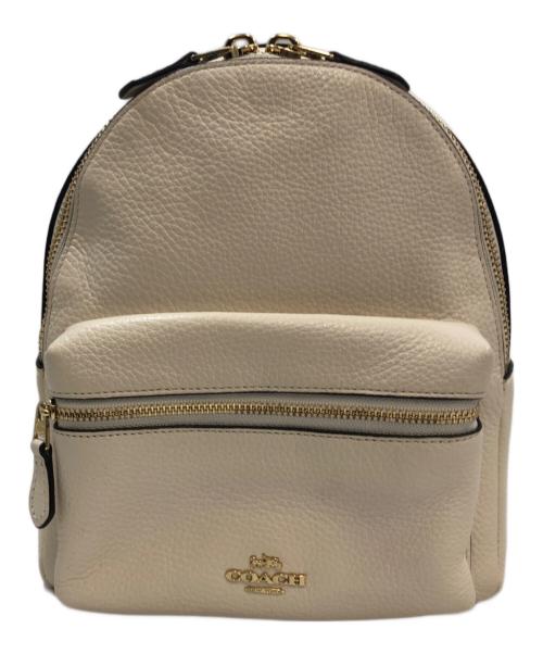 COACH（コーチ）COACH (コーチ) リュック ホワイトの古着・服飾アイテム