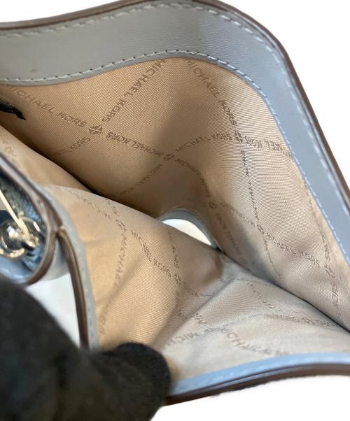 MICHAEL KORS（マイケル・コース）MICHAEL KORS (マイケル・コース) コンパクトウォレット ブルーの古着・服飾アイテム