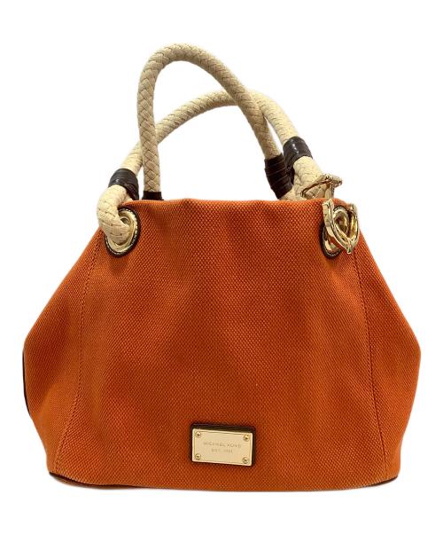 MICHAEL KORS（マイケル・コース）MICHAEL KORS (マイケル・コース) ハンドバッグ オレンジの古着・服飾アイテム