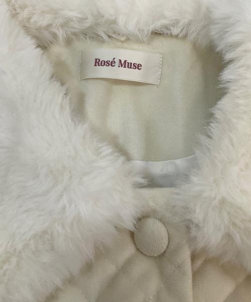 Rose Muse（ロゼミューズ）Rose Muse (ロゼミューズ) ロングコート ホワイト サイズ:Mの古着・服飾アイテム