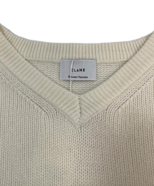 CLANE（クラネ）CLANE (クラネ) MINAMI TANAKA (ミナミ タナカ) 厚手ニット ホワイト サイズ:2 未使用品の古着・服飾アイテム