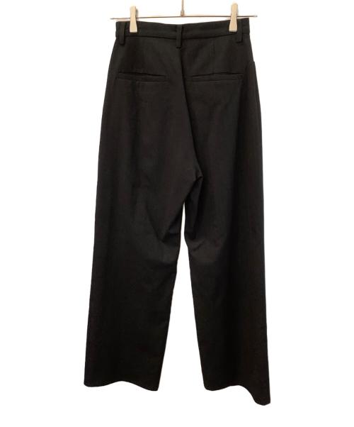 CLANE（クラネ）CLANE (クラネ) MINAMI TANAKA (ミナミ タナカ) TUCK HERRINGBONE SLACKS ブラック サイズ:SIZE 1 未使用品の古着・服飾アイテム