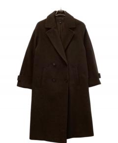 中古・古着通販】ZARA (ザラ) ベルベットウールブレンドニットコート