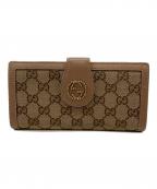 GUCCIグッチ）の古着「長財布」｜ピンクベージュ