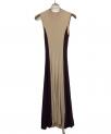 ）の古着「ノースリーブワンピース」｜ブラウン×ベージュ