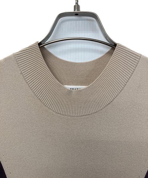 FRAY ID（フレイ アイディー）FRAY ID (フレイ アイディー) ノースリーブワンピース ブラウン×ベージュ サイズ:F 未使用品の古着・服飾アイテム