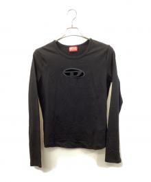 DIESEL（ディーゼル）の古着「T-ANGIE-LS T-SHIRT」｜ブラック