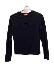 DIESEL（ディーゼル）の古着「T-ANGIE-LS T-SHIRT」｜ブラック