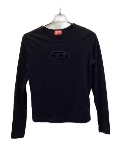 DIESEL（ディーゼル）DIESEL (ディーゼル) T-ANGIE-LS T-SHIRT ブラック サイズ:Lの古着・服飾アイテム