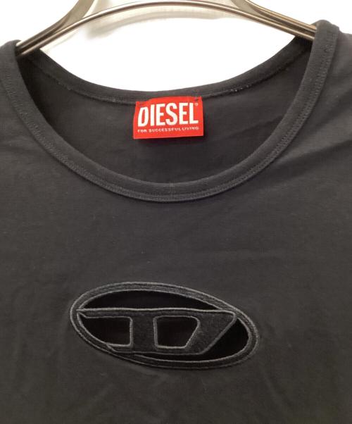 DIESEL（ディーゼル）DIESEL (ディーゼル) T-ANGIE-LS T-SHIRT ブラック サイズ:Lの古着・服飾アイテム
