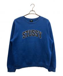 stussy（ステューシー）の古着「カレッジロゴスウェット」｜ブルー