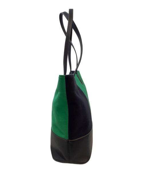 Kate Spade（ケイトスペード）Kate Spade (ケイトスペード) トートバッグ ネイビー×グリーンの古着・服飾アイテム