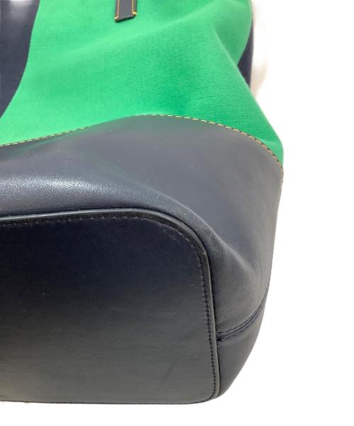 Kate Spade（ケイトスペード）Kate Spade (ケイトスペード) トートバッグ ネイビー×グリーンの古着・服飾アイテム