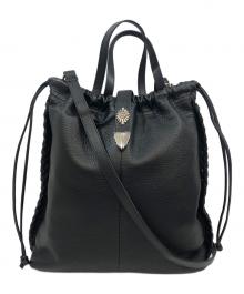 EAR（イア）の古着「バックル 巾着ショルダーバッグ」｜ブラック