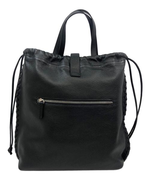 EAR（イア）EAR (イア) バックル 巾着ショルダーバッグ ブラックの古着・服飾アイテム