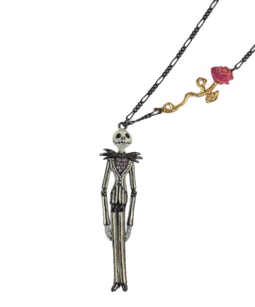 ANNA SUI（アナスイ）ANNA SUI (アナスイ) ナイトメアー・ビフォア・クリスマス (ナイトメアー・ビフォア・クリスマス) 「ジャック」モチーフ ネックレスの古着・服飾アイテム