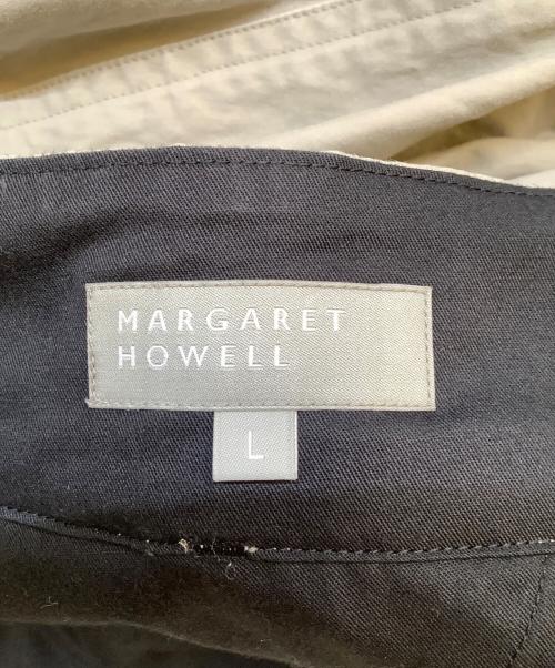 MARGARET HOWELL（マーガレットハウエル）MARGARET HOWELL (マーガレットハウエル) コットンツイル ワイドパンツ ベージュ サイズ:Lの古着・服飾アイテム