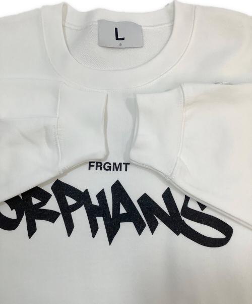 FRAGMENT ORPHANS（フラグメント オーファンズ）FRAGMENT ORPHANS (フラグメント オーファンズ) スウェット ホワイト サイズ:L 未使用品の古着・服飾アイテム