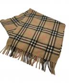 BURBERRY LONDONバーバリーロンドン）の古着「マフラー」｜ブラック×ベージュ