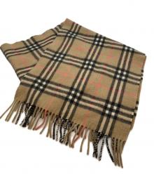 BURBERRY LONDON（バーバリーロンドン）の古着「マフラー」｜ブラック×ベージュ