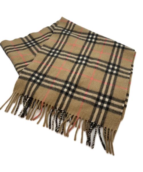 BURBERRY LONDON（バーバリーロンドン）BURBERRY LONDON (バーバリーロンドン) マフラー ブラック×ベージュの古着・服飾アイテム