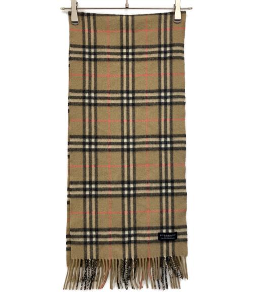 BURBERRY LONDON（バーバリーロンドン）BURBERRY LONDON (バーバリーロンドン) マフラー ブラック×ベージュの古着・服飾アイテム