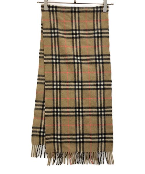 BURBERRY LONDON（バーバリーロンドン）BURBERRY LONDON (バーバリーロンドン) マフラー ブラック×ベージュの古着・服飾アイテム