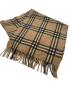 BURBERRY LONDON（バーバリーロンドン）の古着「マフラー」｜ブラック×ベージュ