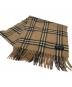 BURBERRY LONDON (バーバリーロンドン) マフラー ブラック×ベージュ：10000円
