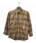 Burberry's（バーバリー）の古着「ノバチェック長袖シャツ」｜ブラック×ベージュ