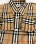 中古・古着 Burberry's (バーバリー) ノバチェック長袖シャツ ブラック×ベージュ サイズ:SA：15000円