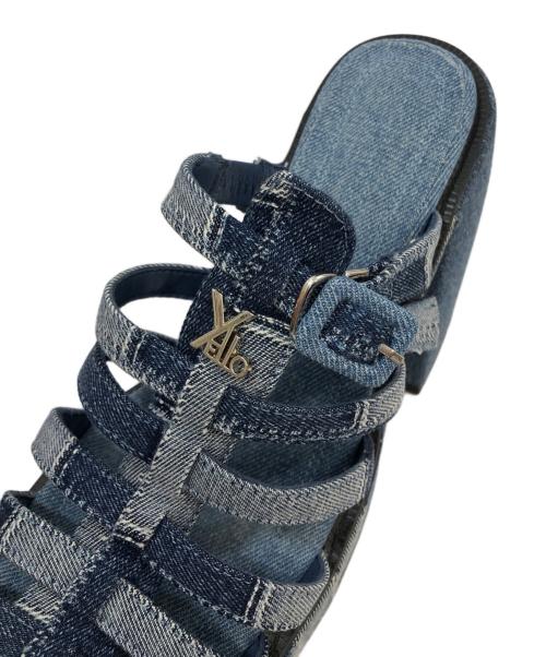 YELLO（イエロ）YELLO (イエロ) 厚底サンダル ブルー サイズ:Lの古着・服飾アイテム